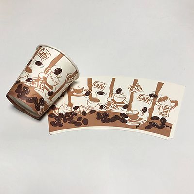 Vaso de papel en bruto (blank)